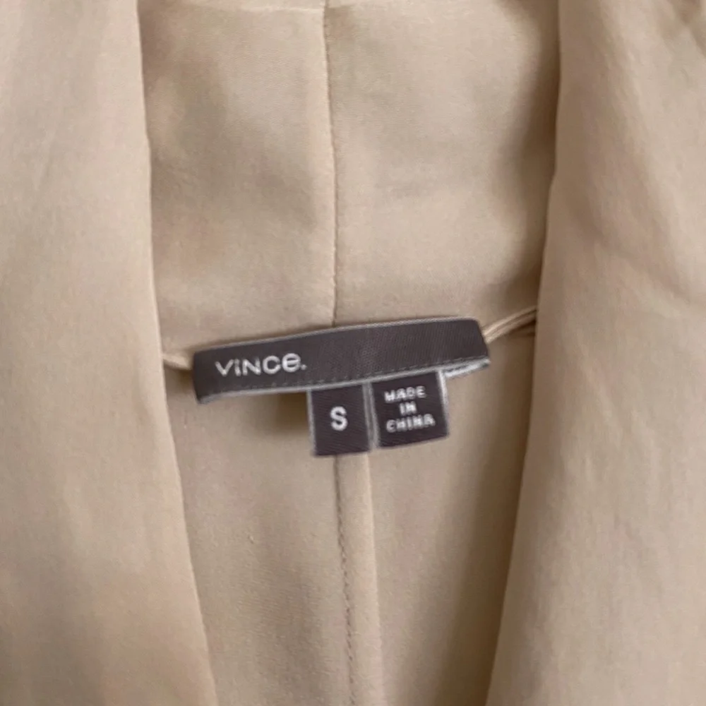 Vince Silk Blouse Cream Size S - Picture 5 of 8
